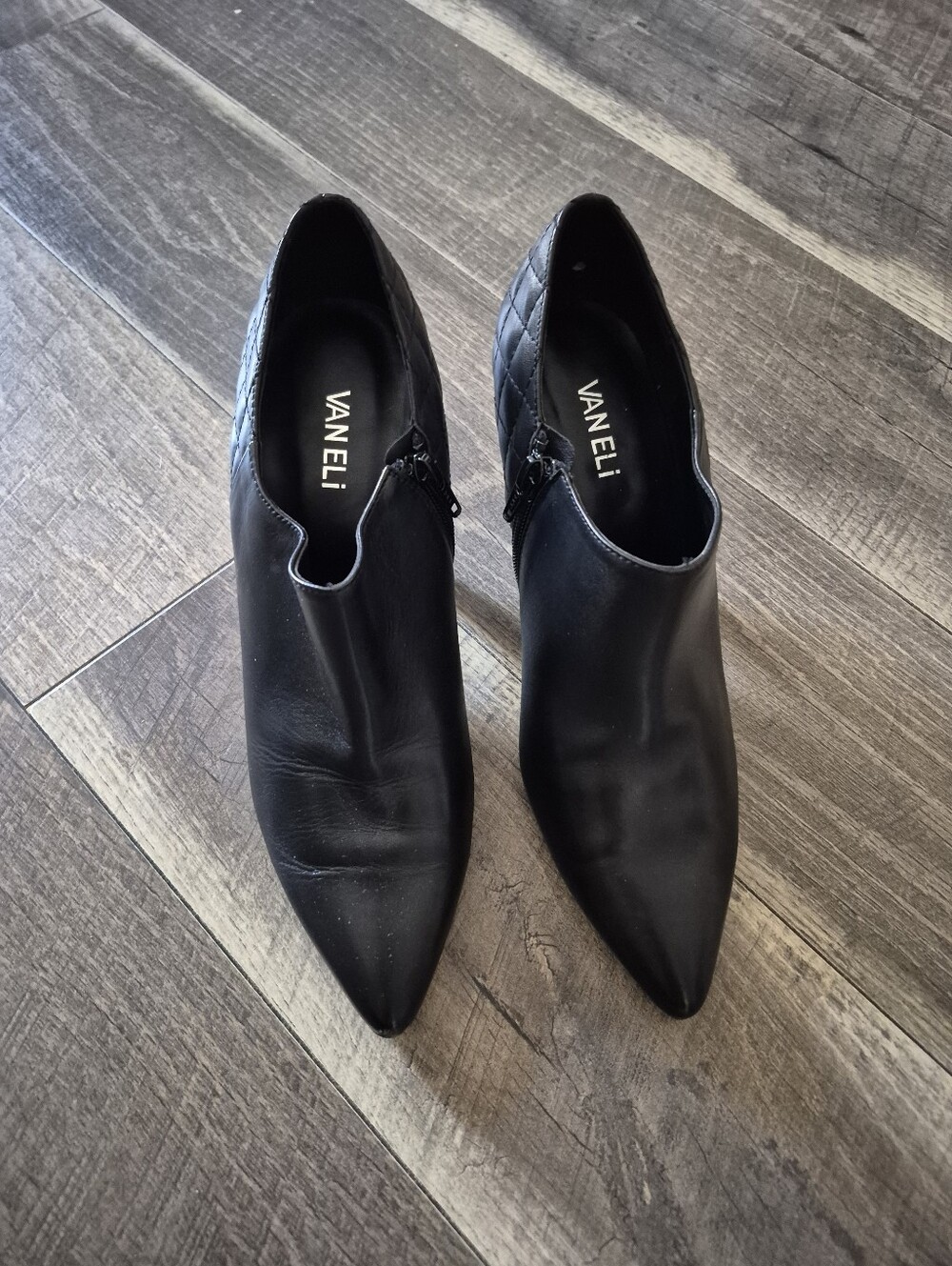 VANELi Black Booties 3" Heel